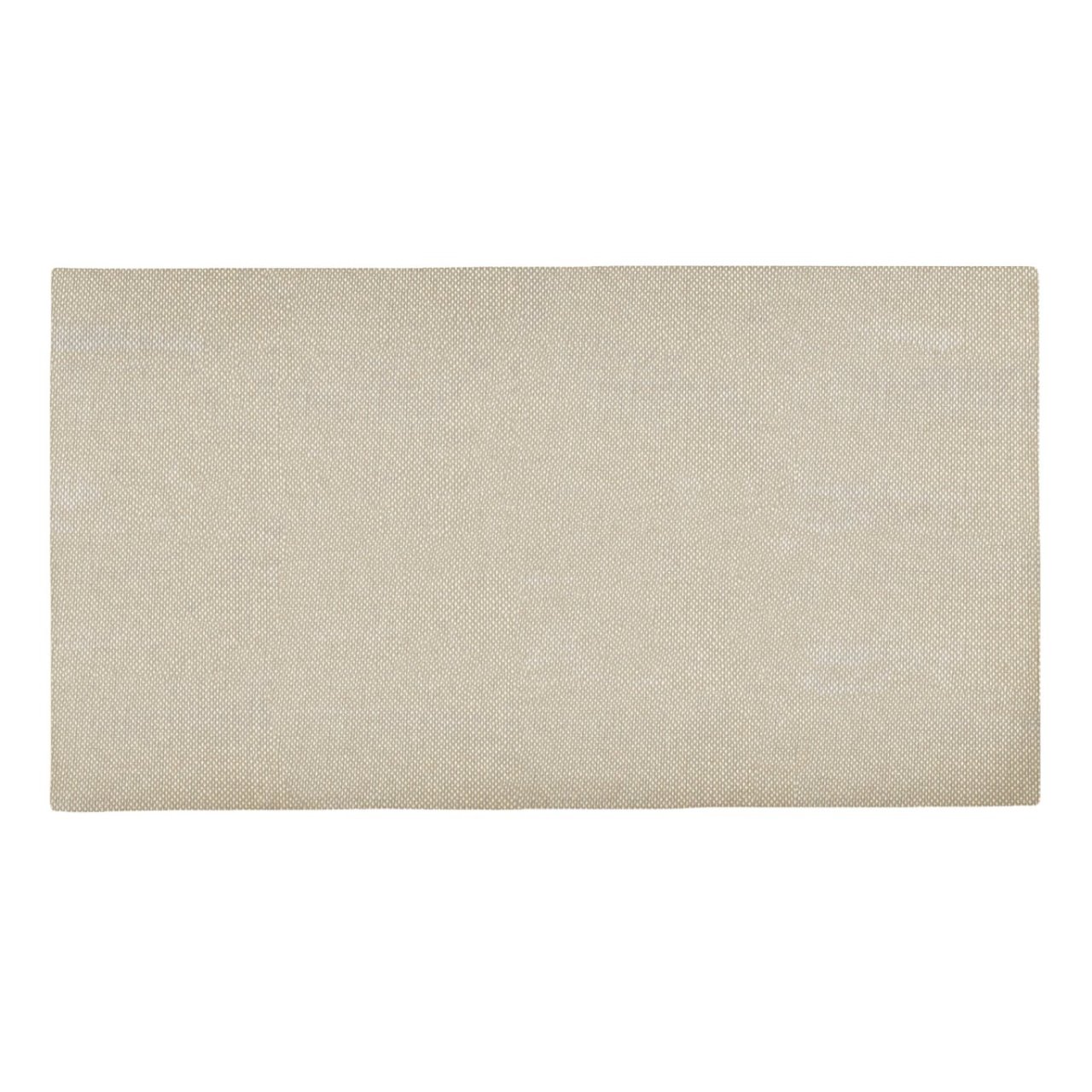Full view of the double headboard in creamy vanilla colour and a rectangular shape with slightly softened corners