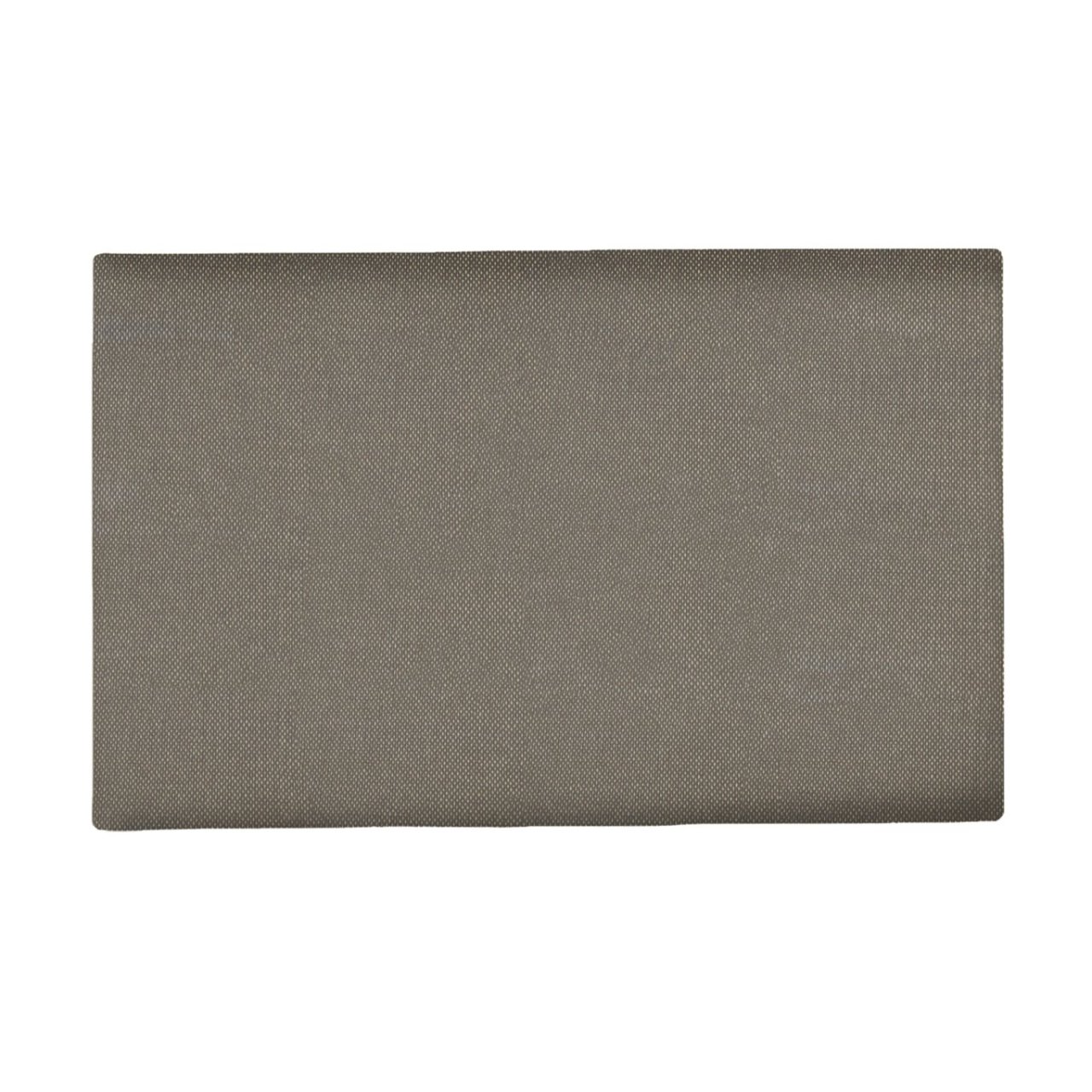 Full view of the rectangular headboard in grey colour