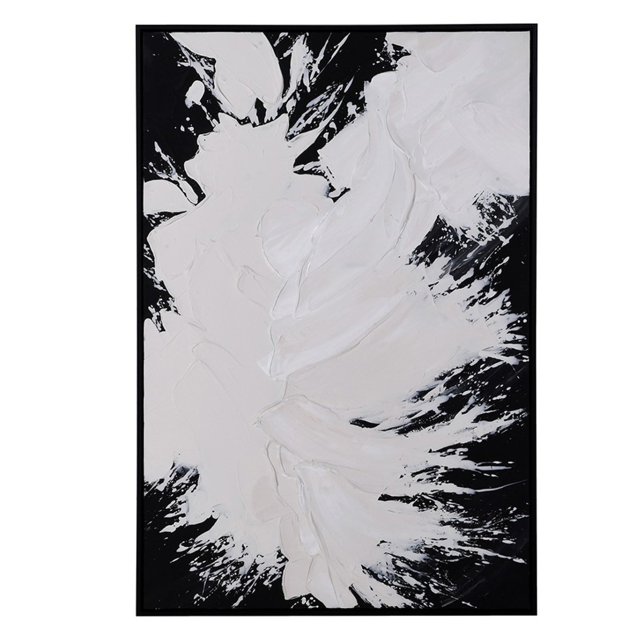 Abstract black and white print