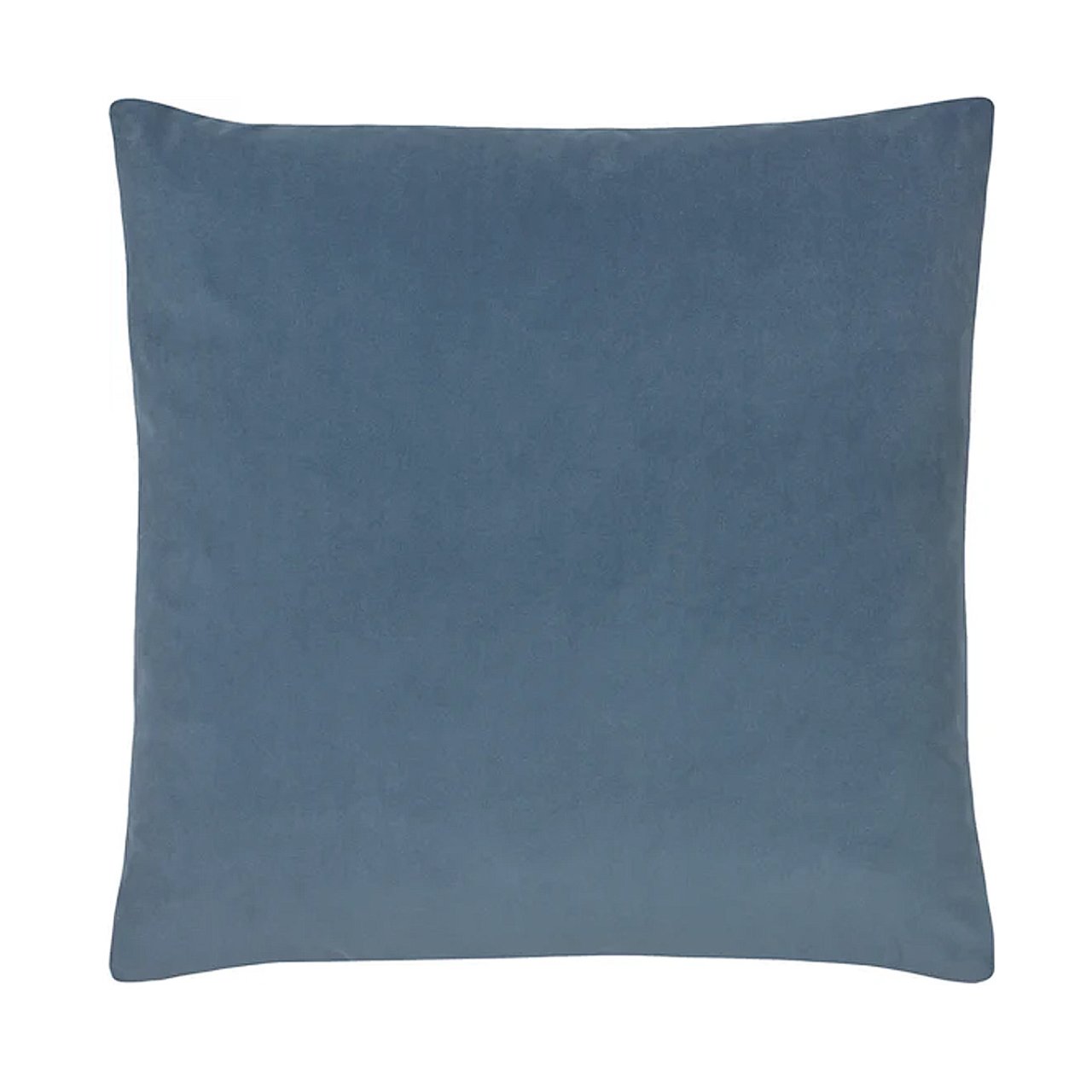 Velvet scatter cushion in a blue wedgewood colour