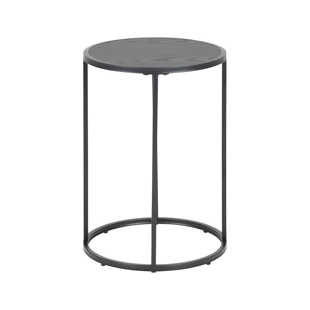 An alternative view of the side table highlighting the symmetry of its legs and design 