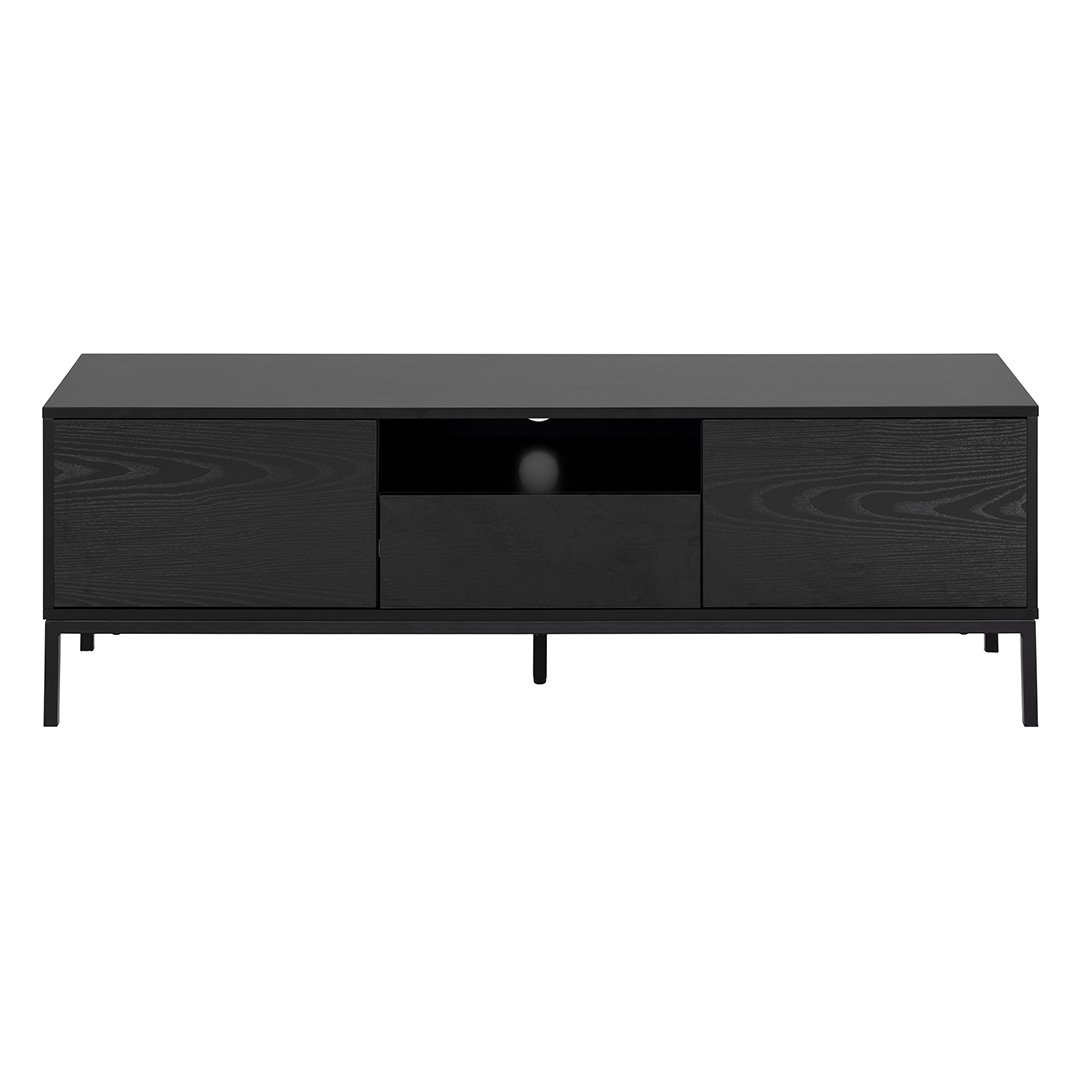 Front view of the ash black See TV Unit